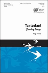 Tantsulaul TTBB choral sheet music cover